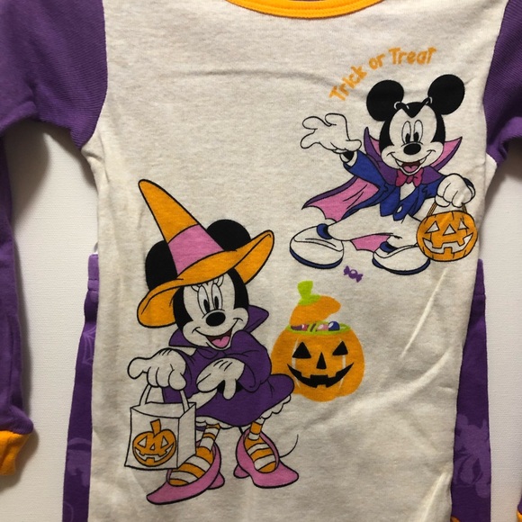 Disney for Kohls Mickey & Minnie Halloween Pajama Set 2 Piece New 2T - Picture 4 of 16